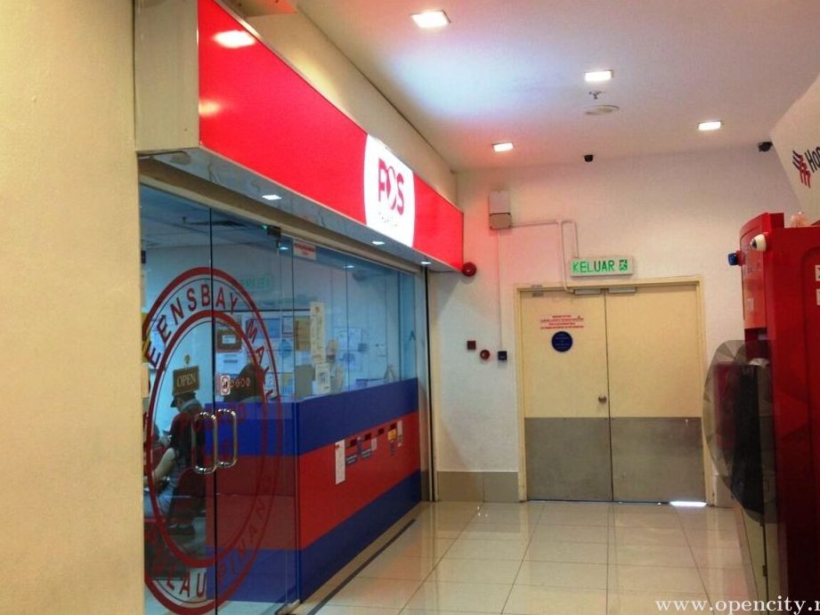 pos malaysia queensbay mall