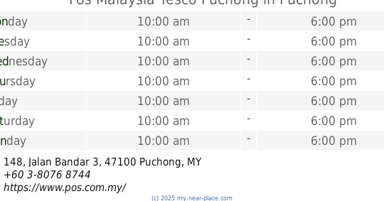 Pos Malaysia Tesco Puchong 1 pos malaysia tesco puchong