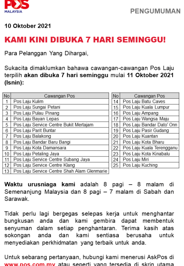 Poslaju di Marang, Malaysia: Perkhidmatan, Lokasi & Waktu Operasi Terkini 1 poslaju di marang malaysia perkhidmatan lokasi waktu operasi terkini